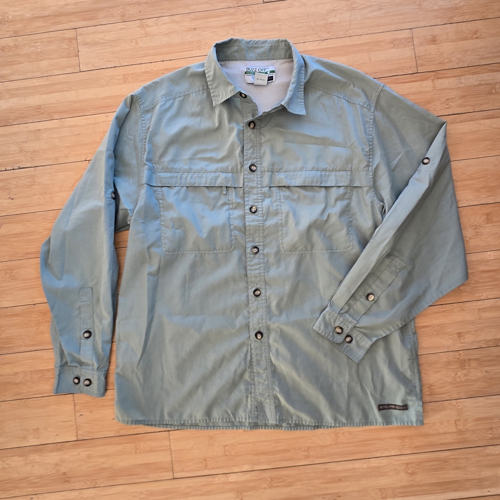 Exofficio Men's Lightweight Green Shirt